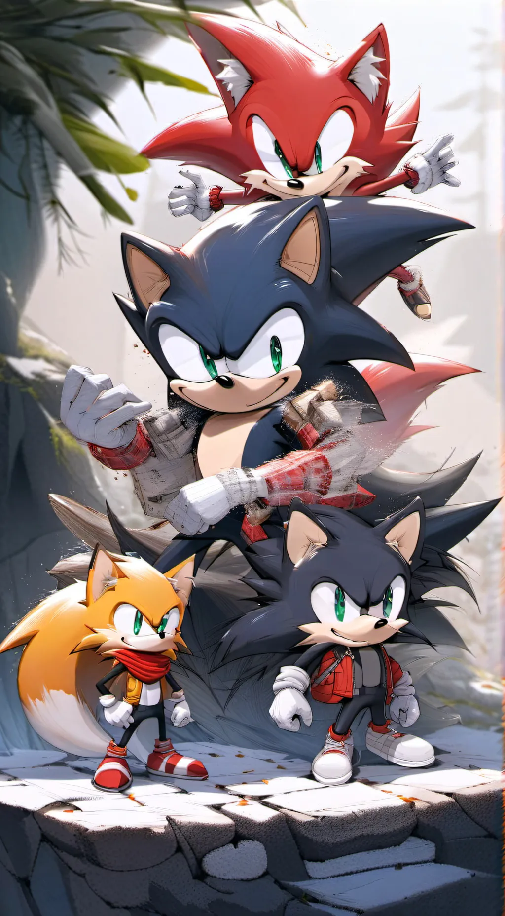 ai character: Sonic background