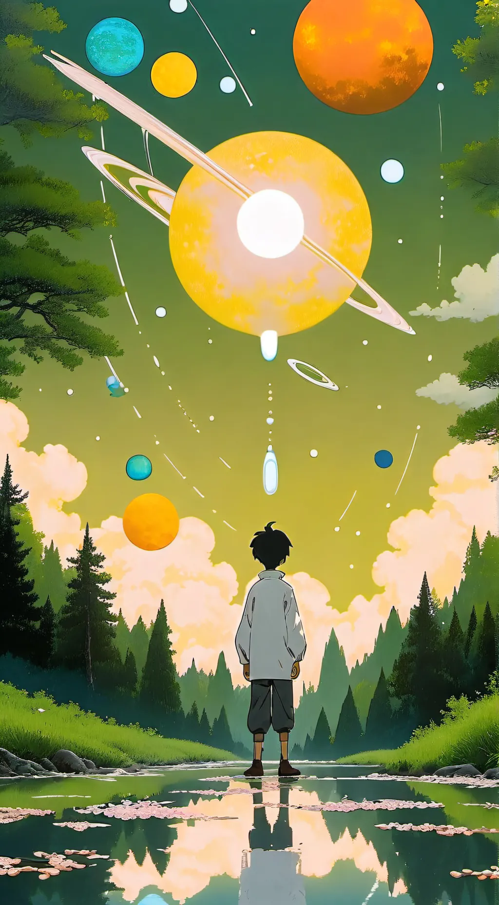 ai character: Solar System background