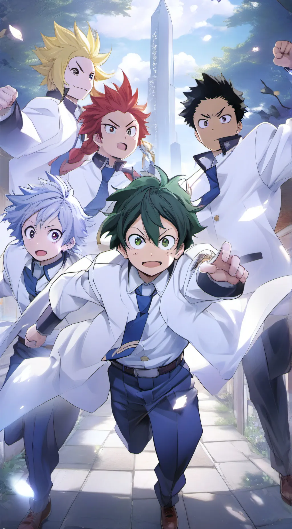 ai character: my hero final batt background