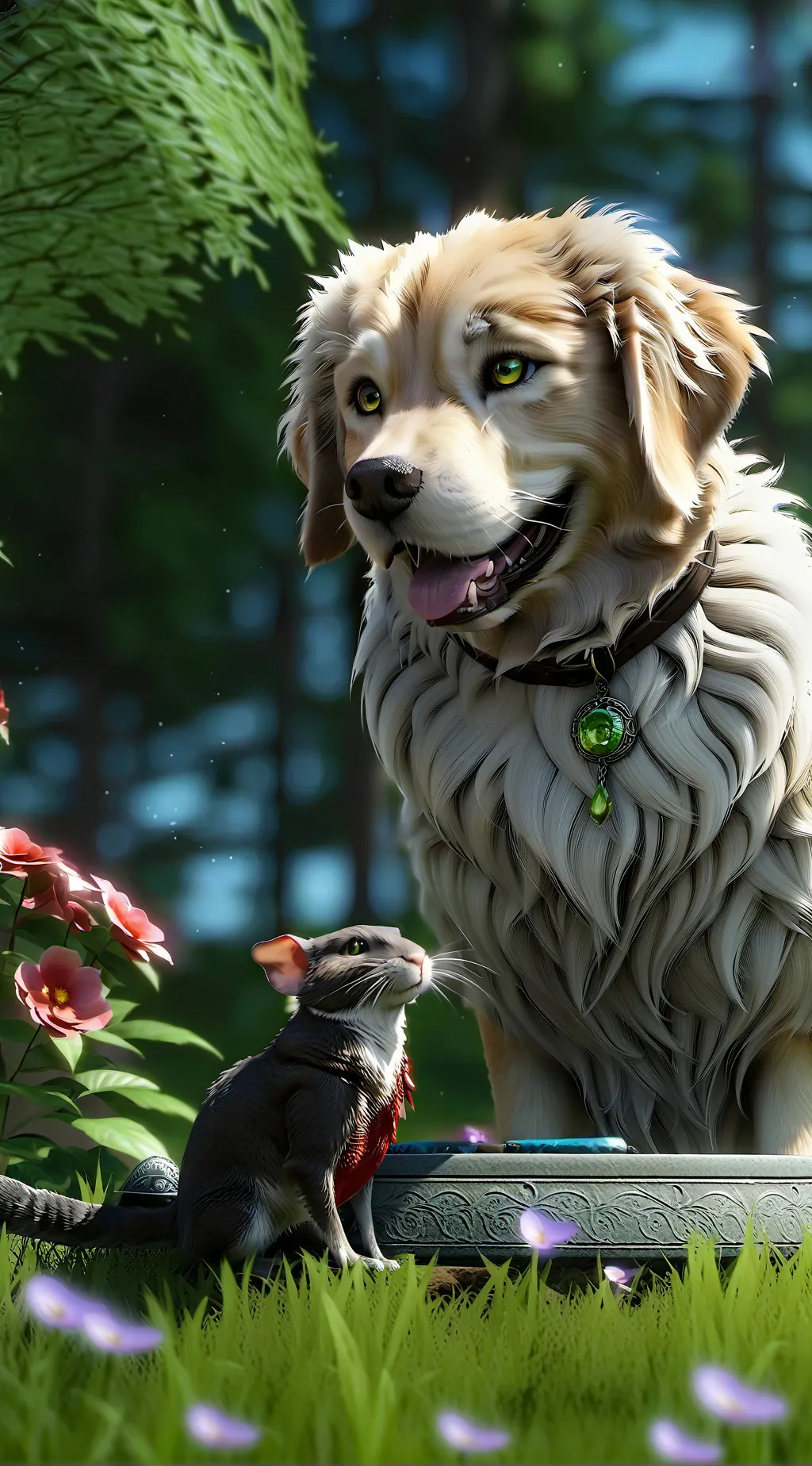 ai character: Pets background