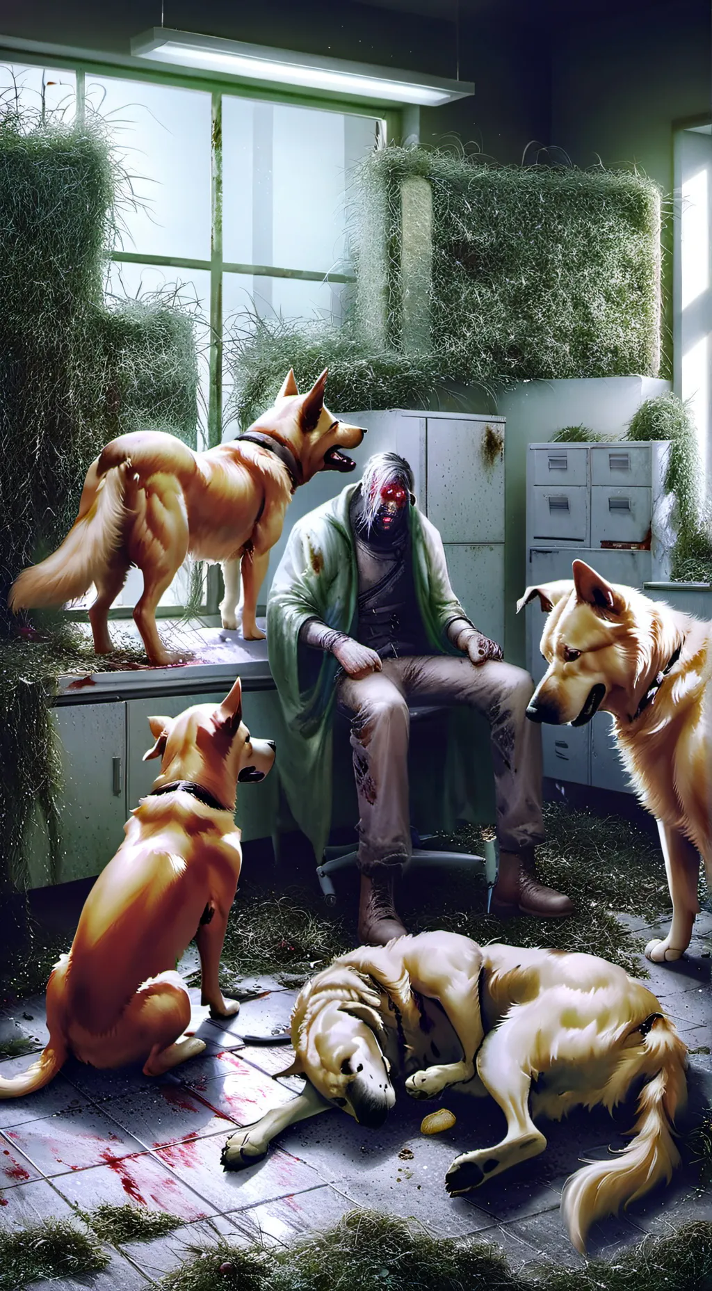 ai character: Sprunki Dog infect background