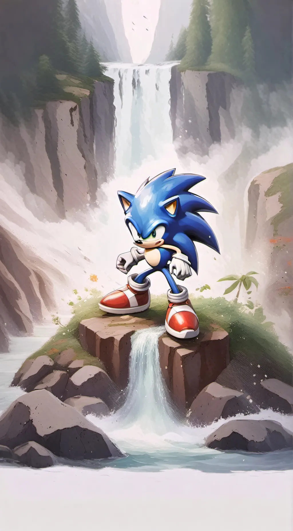 ai character: Sonic  background
