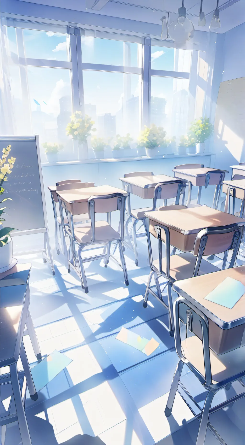 ai character: Sun and moon(kits) background