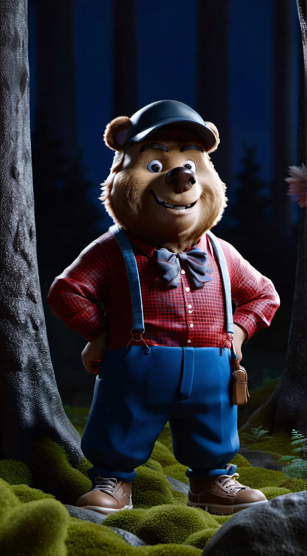 ai character: Adventure Freddy background