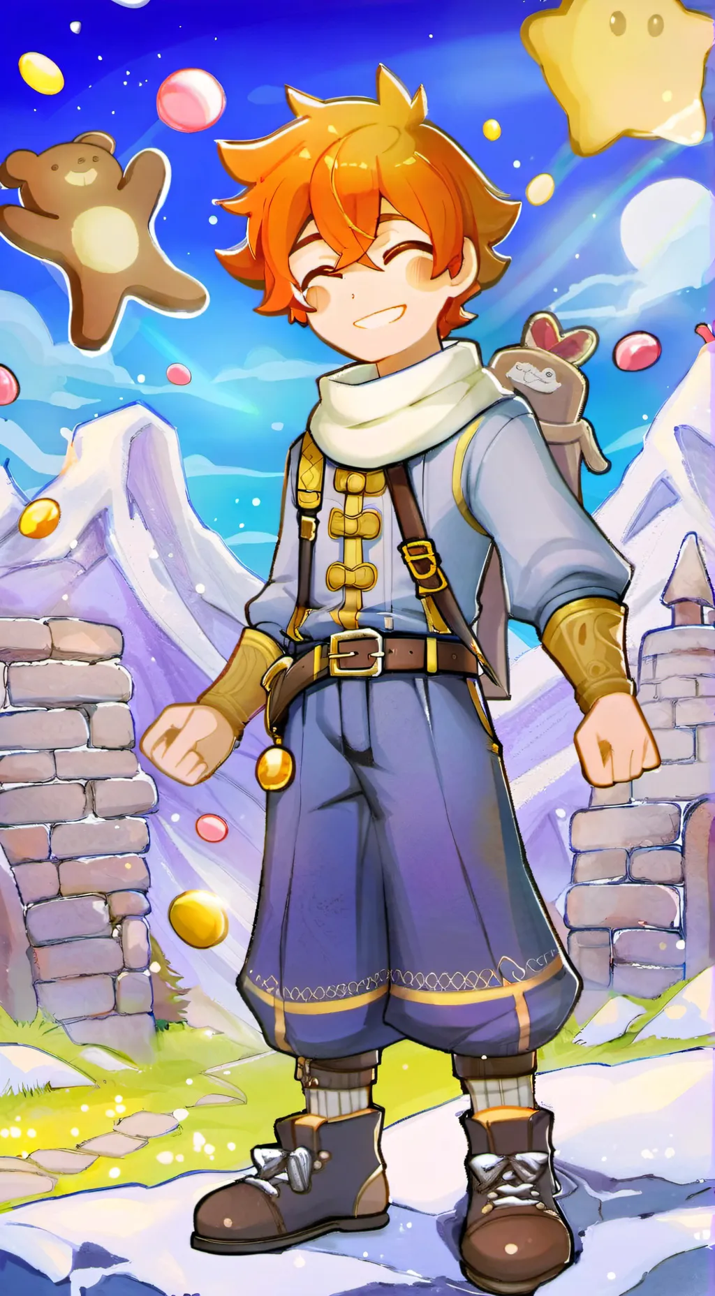 ai character: Crk sleepover background