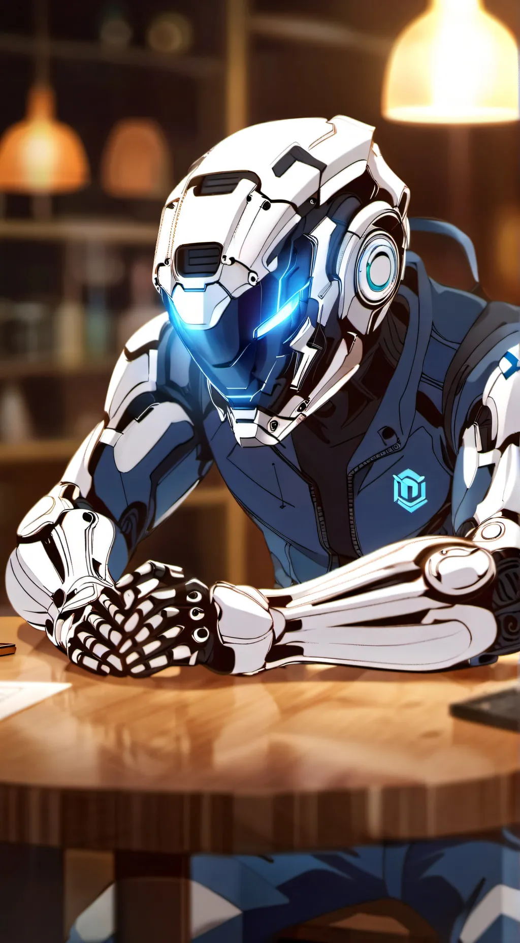 ai character: thinker background