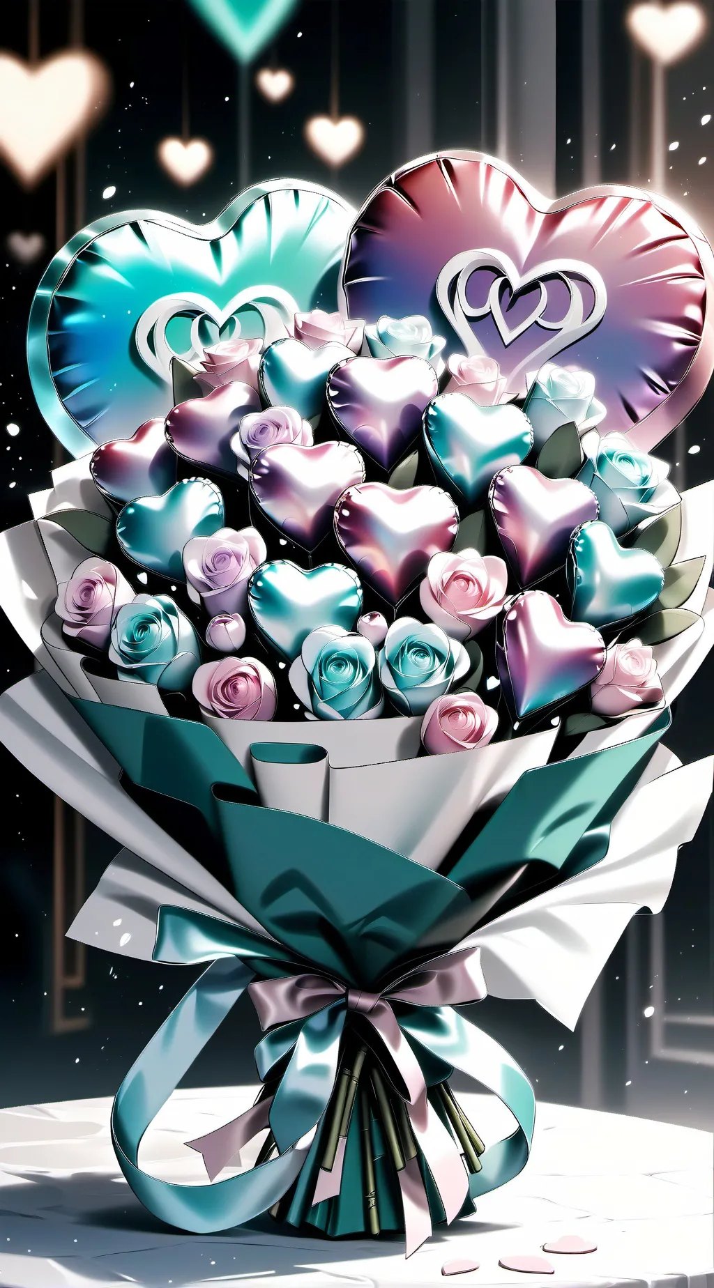 ai character: Skz valentine  background