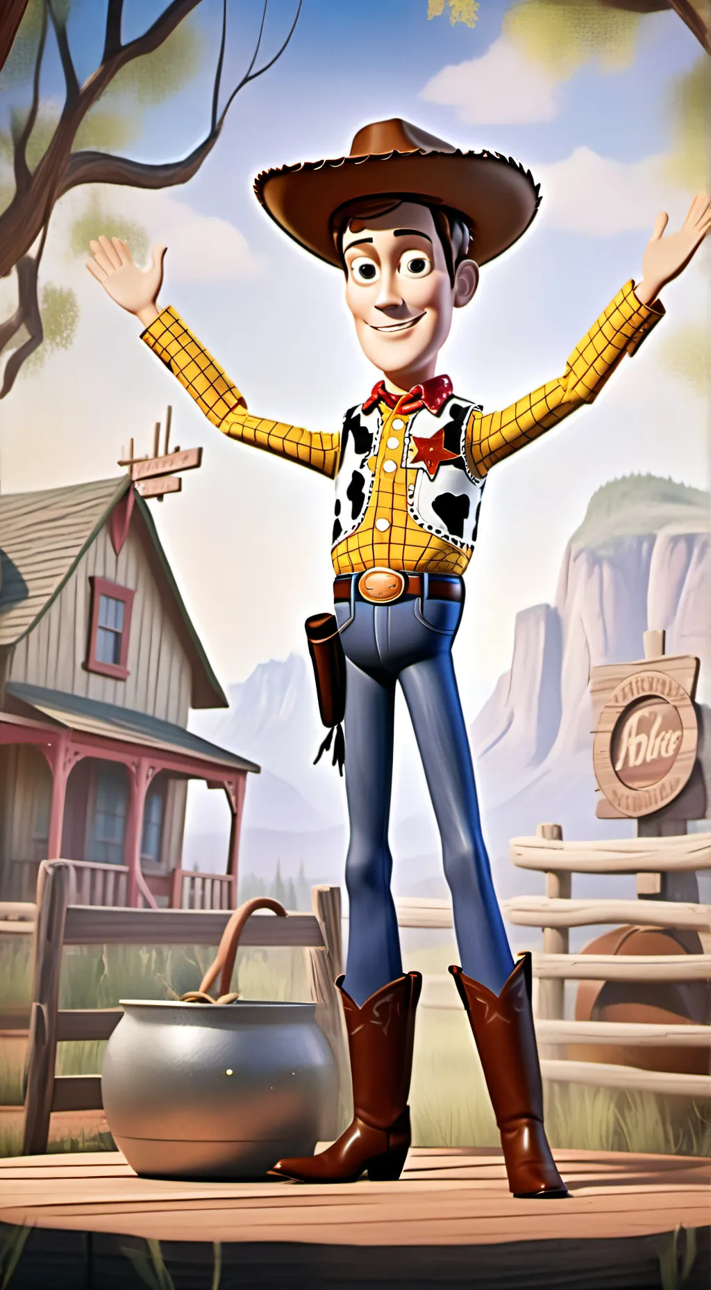 ai character: Woody's Roundup  background