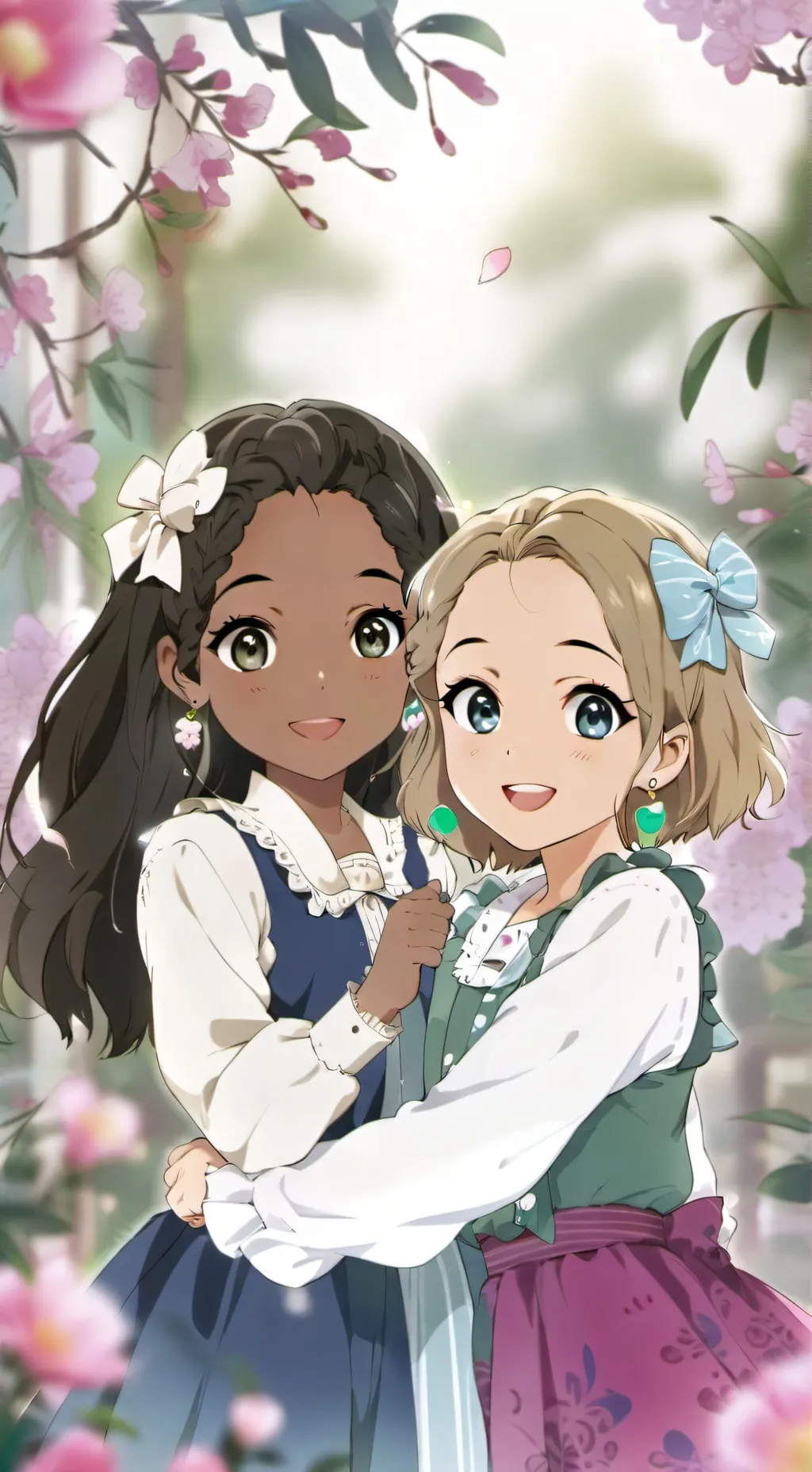 ai character: Emily and Maya background