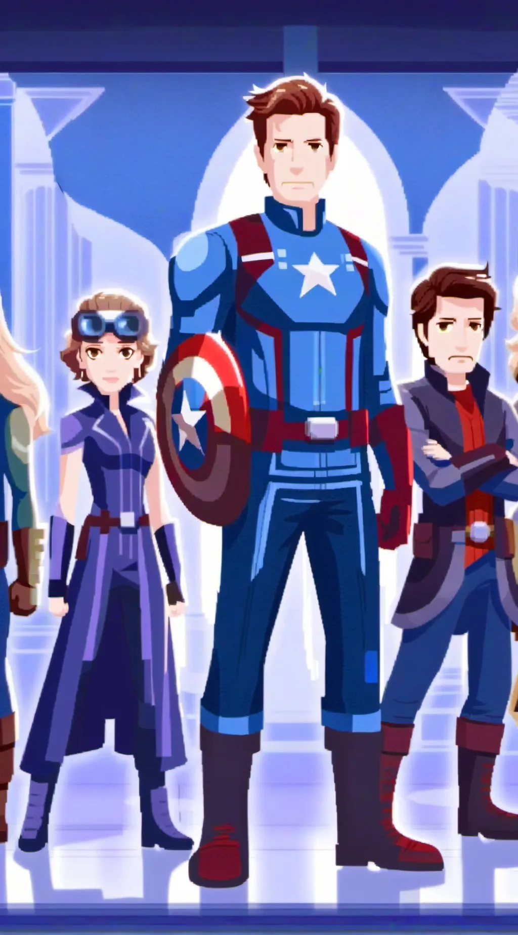 ai character: Avengers 1 background