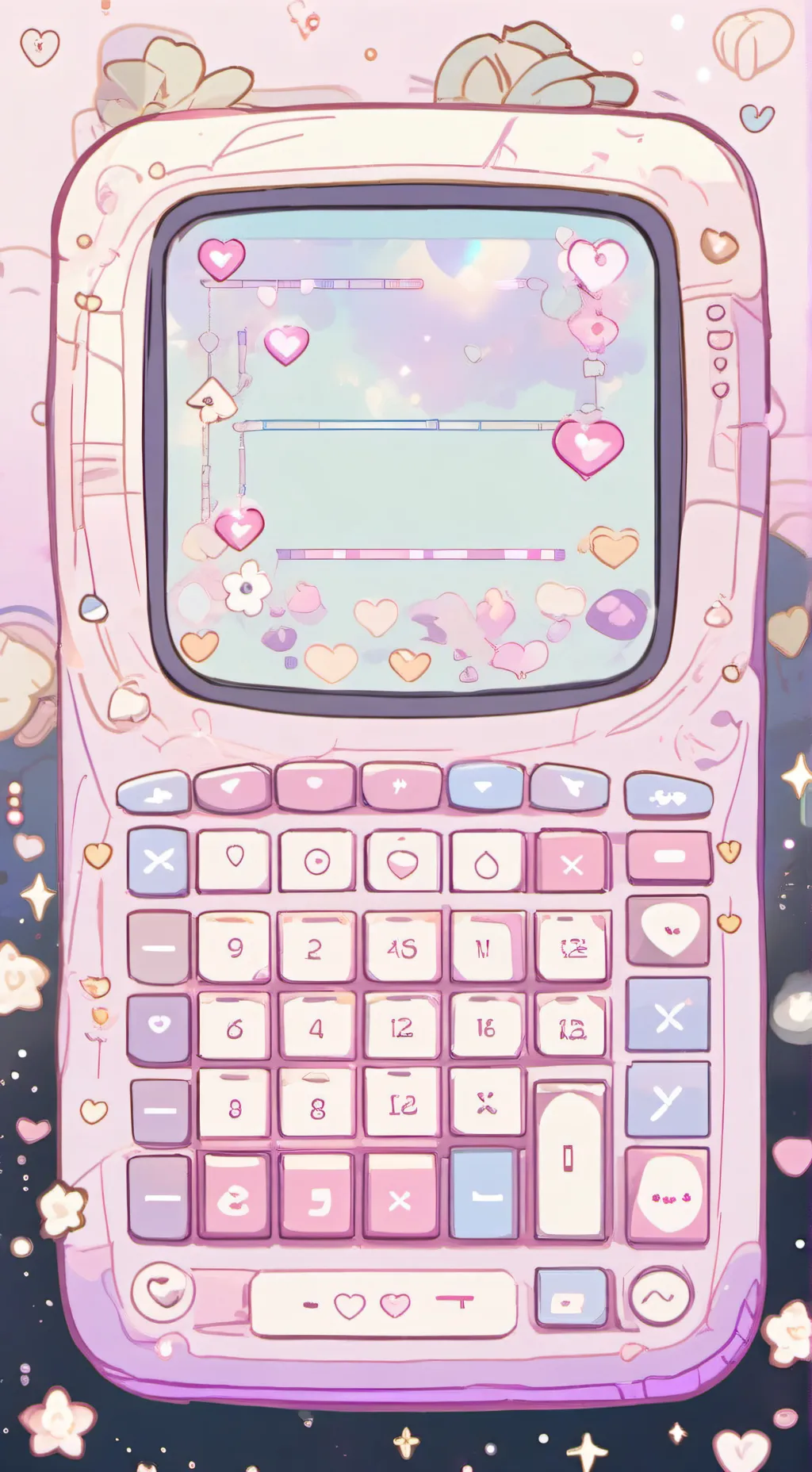 ai character: lovey dovey calc background