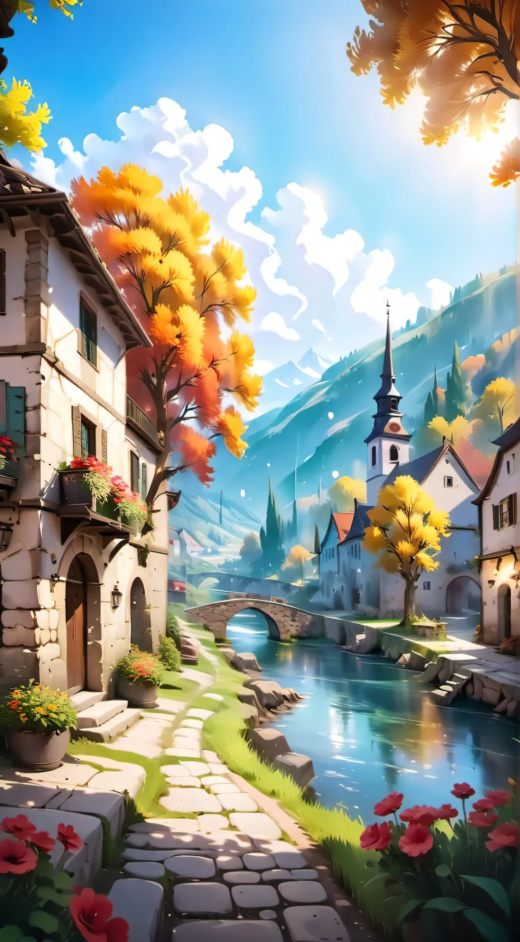 ai character: fantasy world background