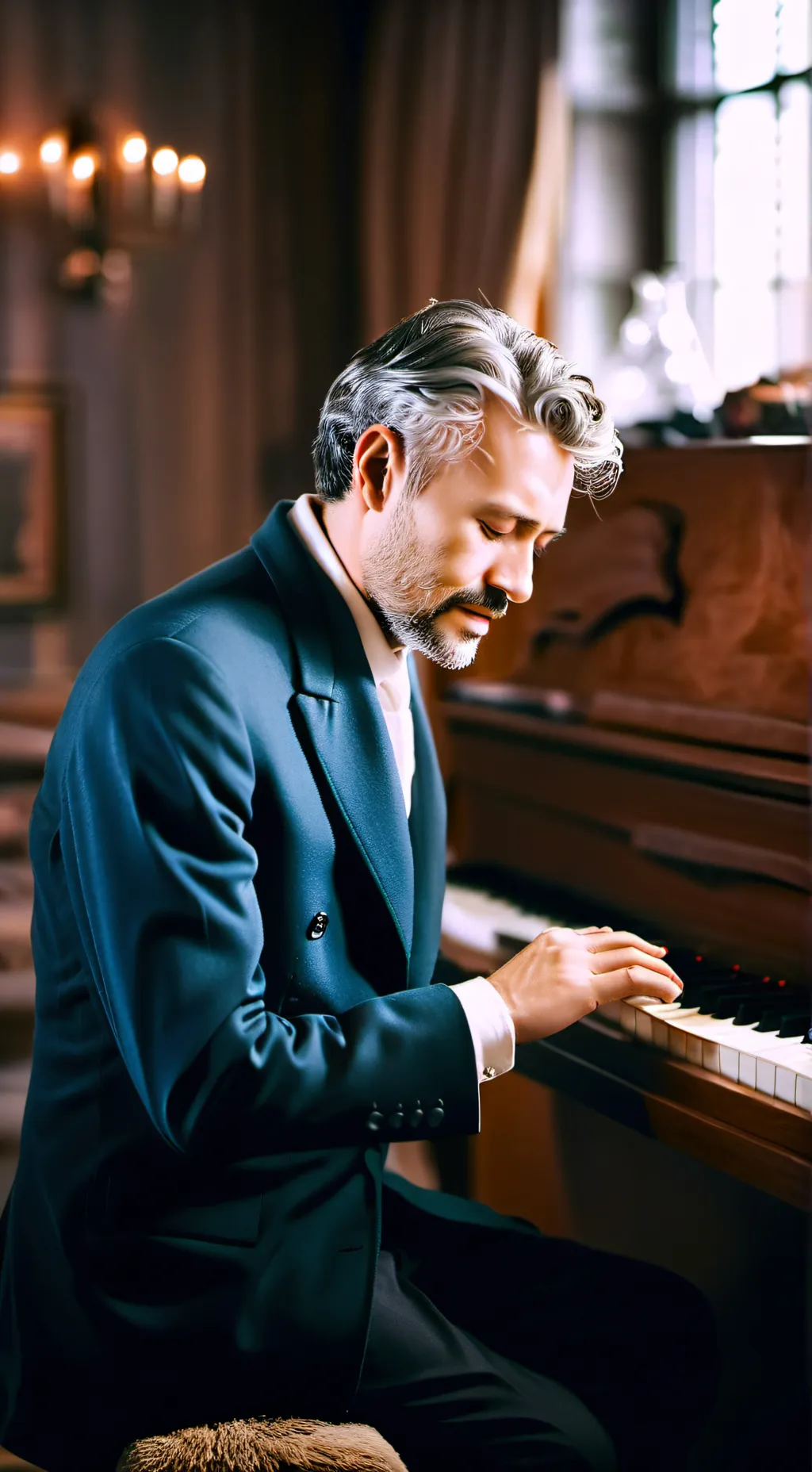 ai character: piano teacher background