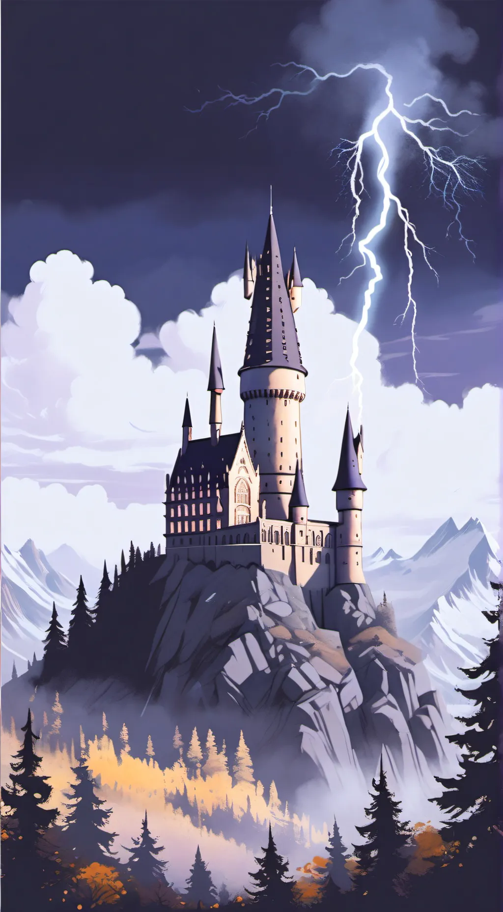 ai character: Hogwarts⚡ background
