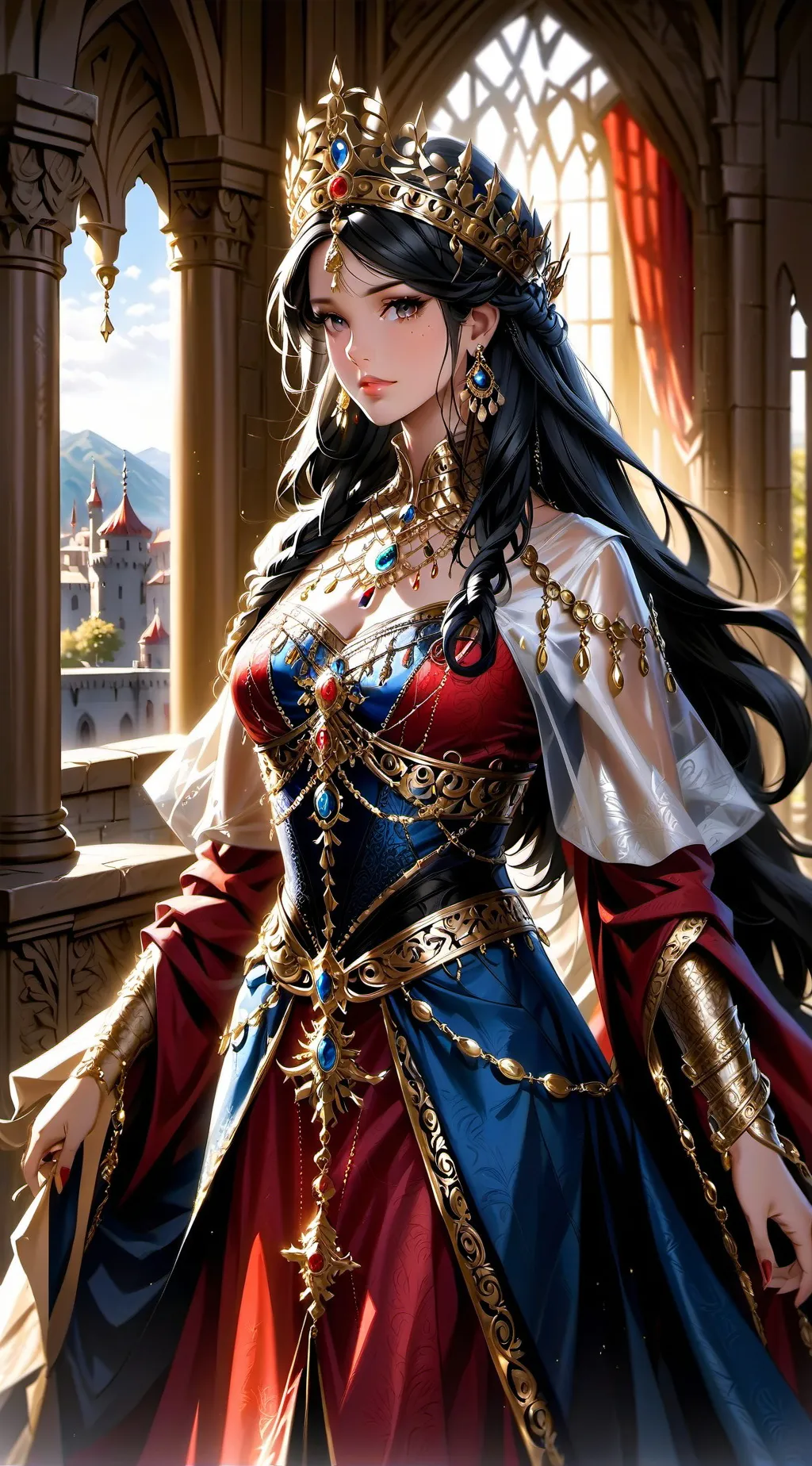 ai character: Lady Elara background