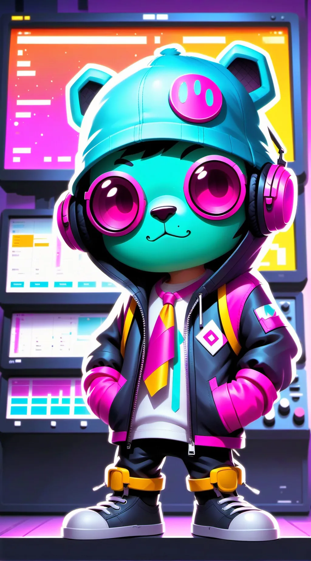 ai character: Pinki background