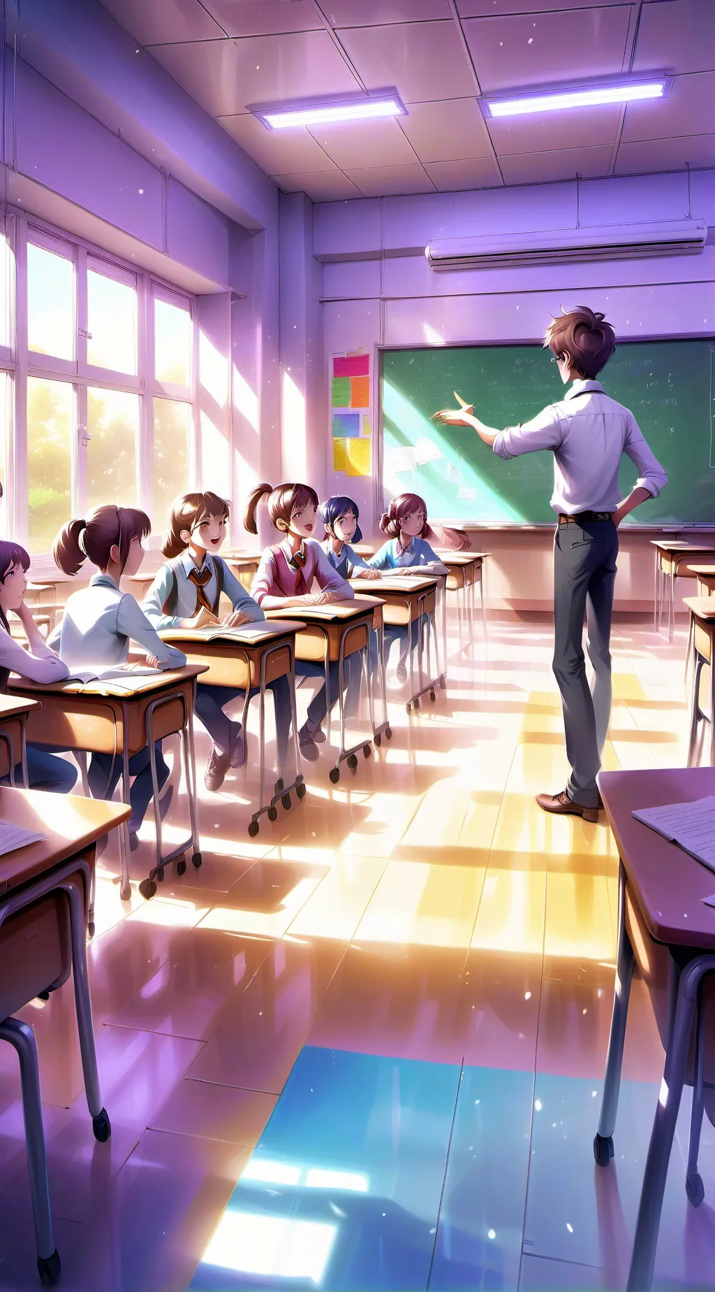 ai character: Softie highschool background