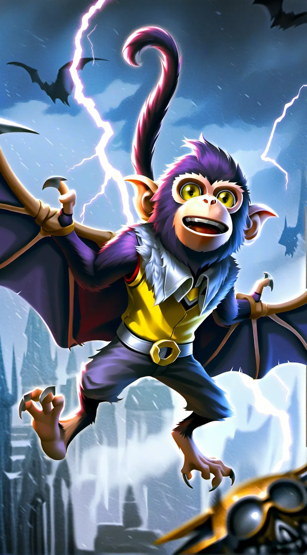 ai character: Monkey background