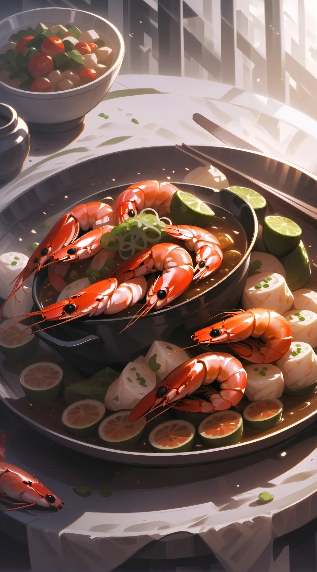 ai character: Shrimpo:3 background