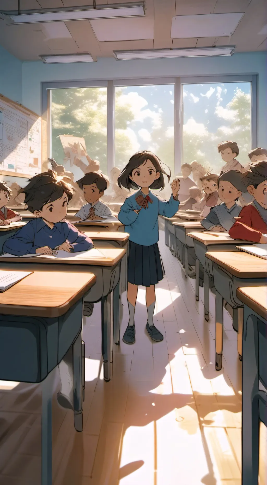 ai character: school background