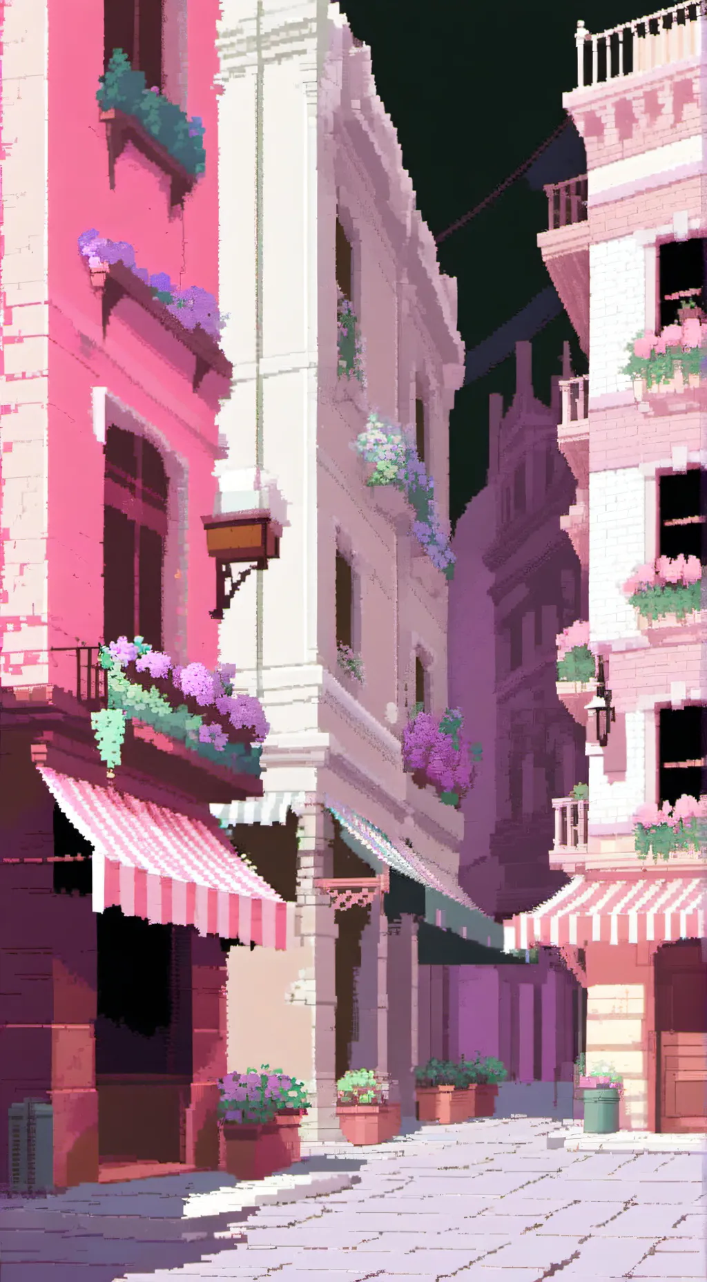 ai character: Model city background