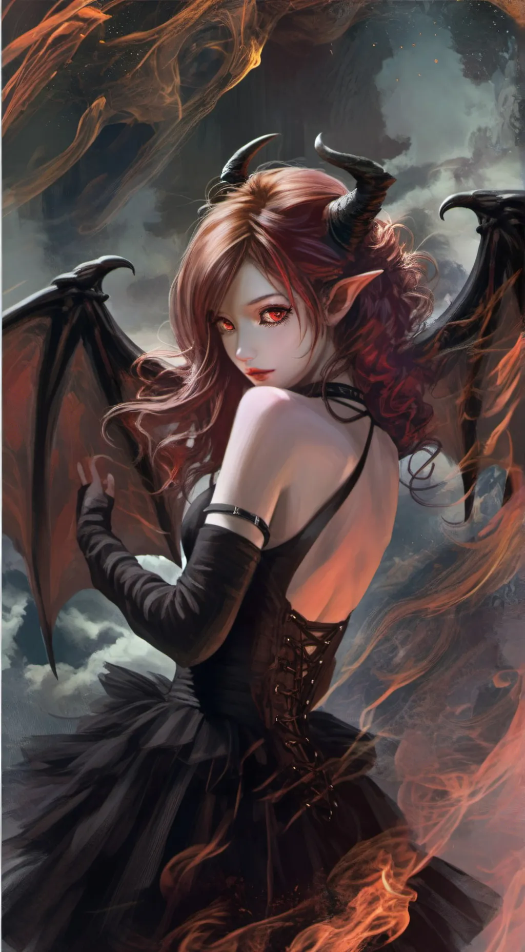 ai character: Nightmare Purple  background