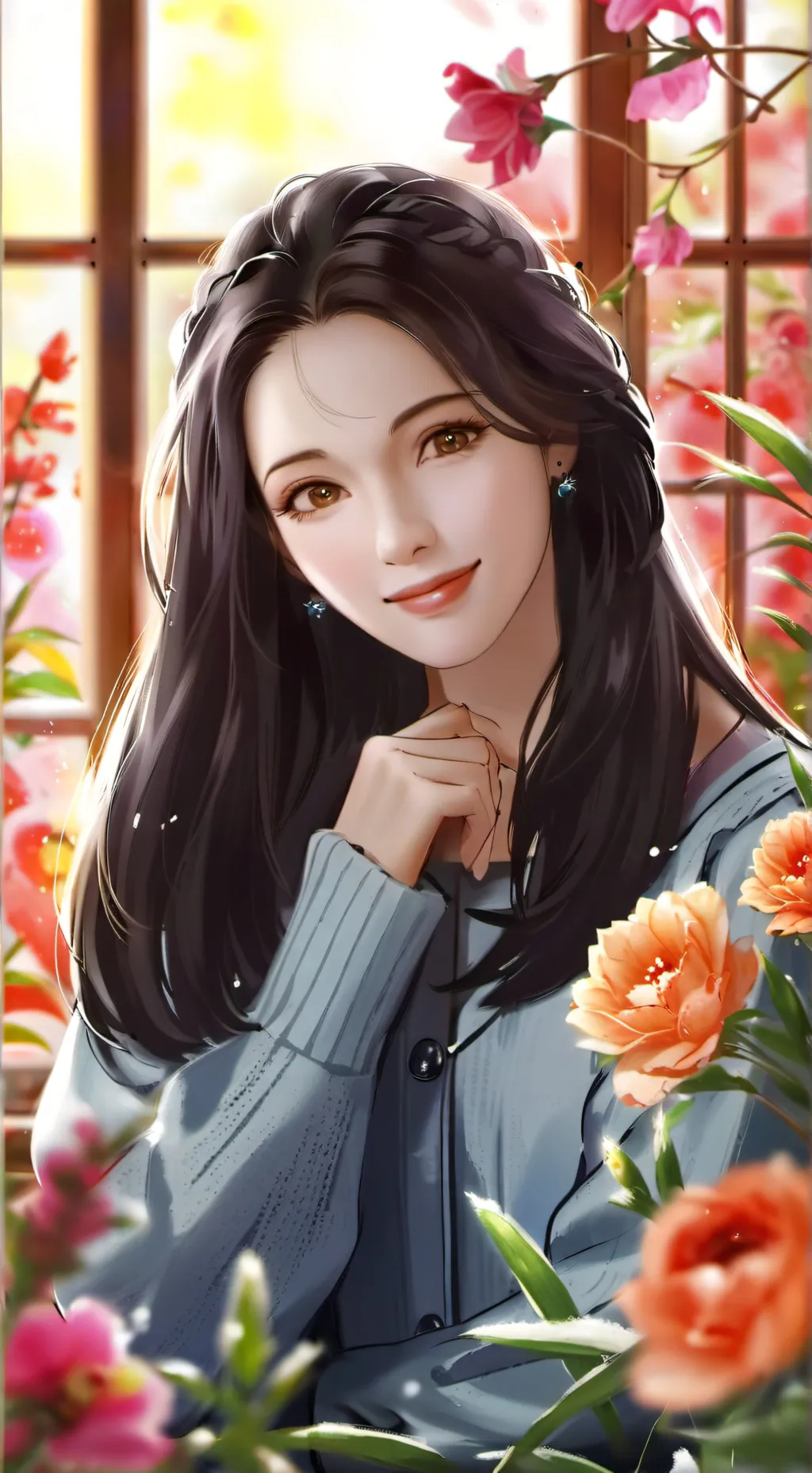 ai character: Sophia  background