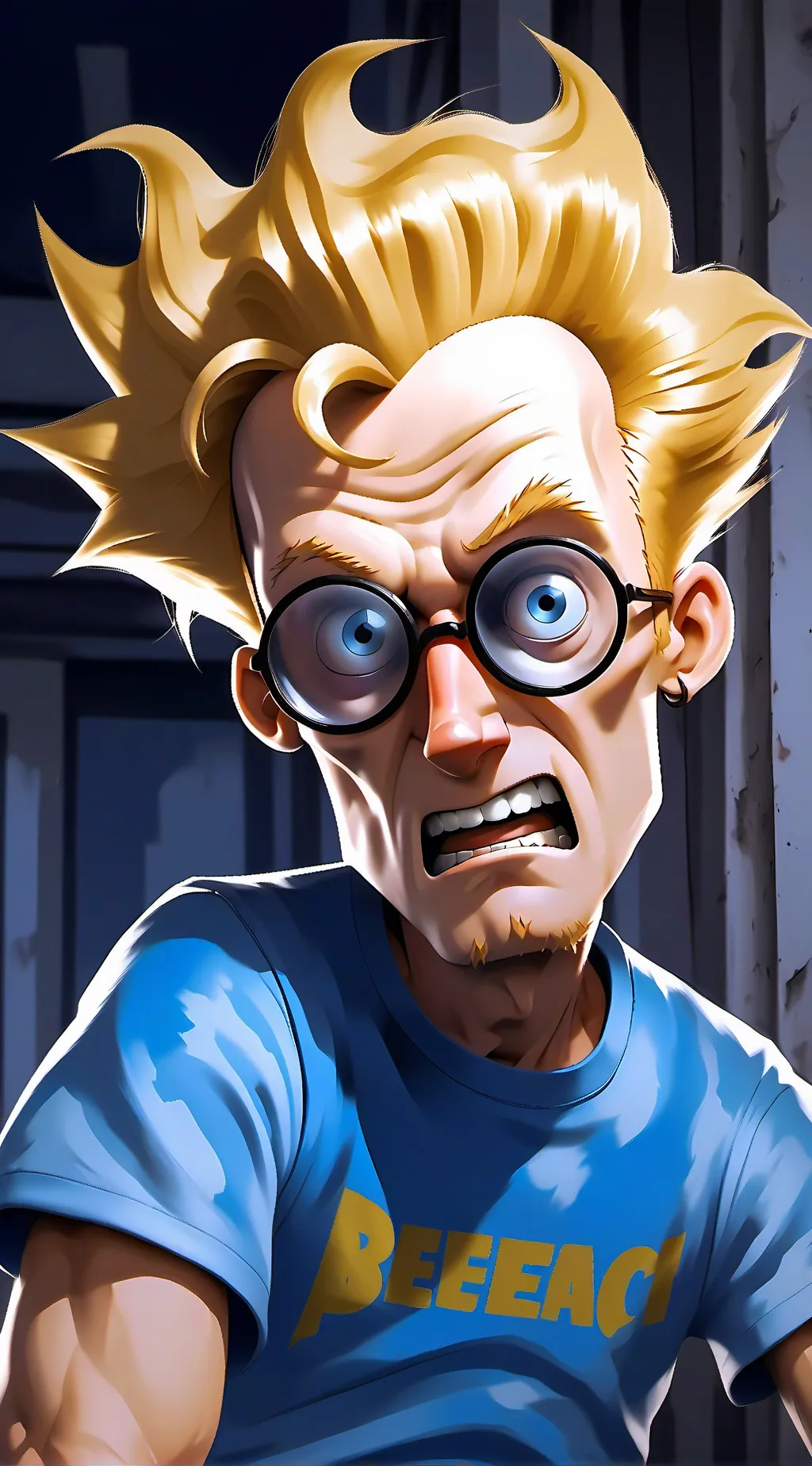 ai character: Beavis  background