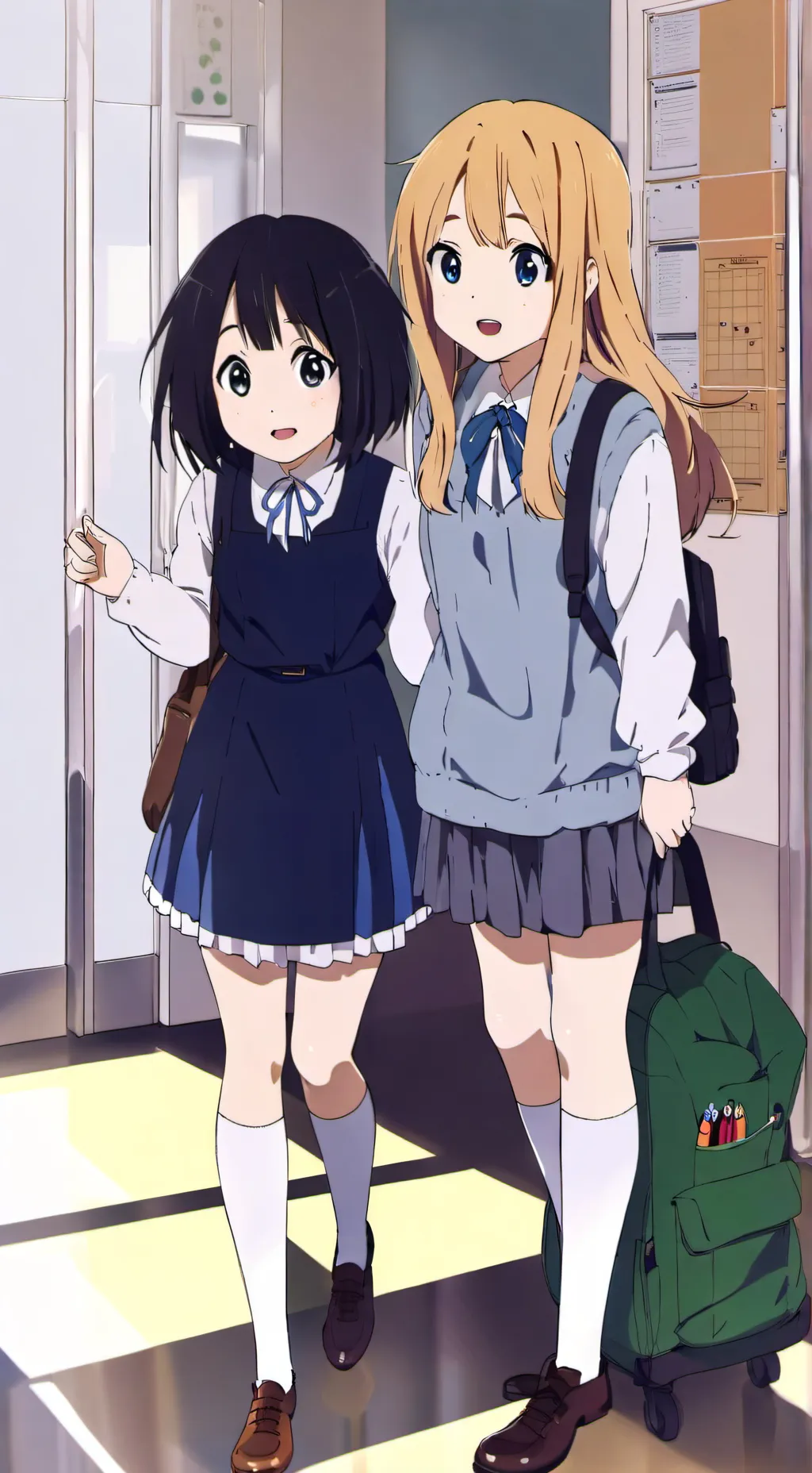 ai character: Elena and Mia background