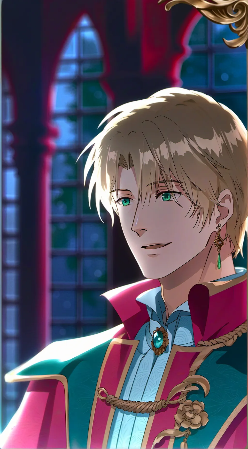 ai character: prince Liam  background