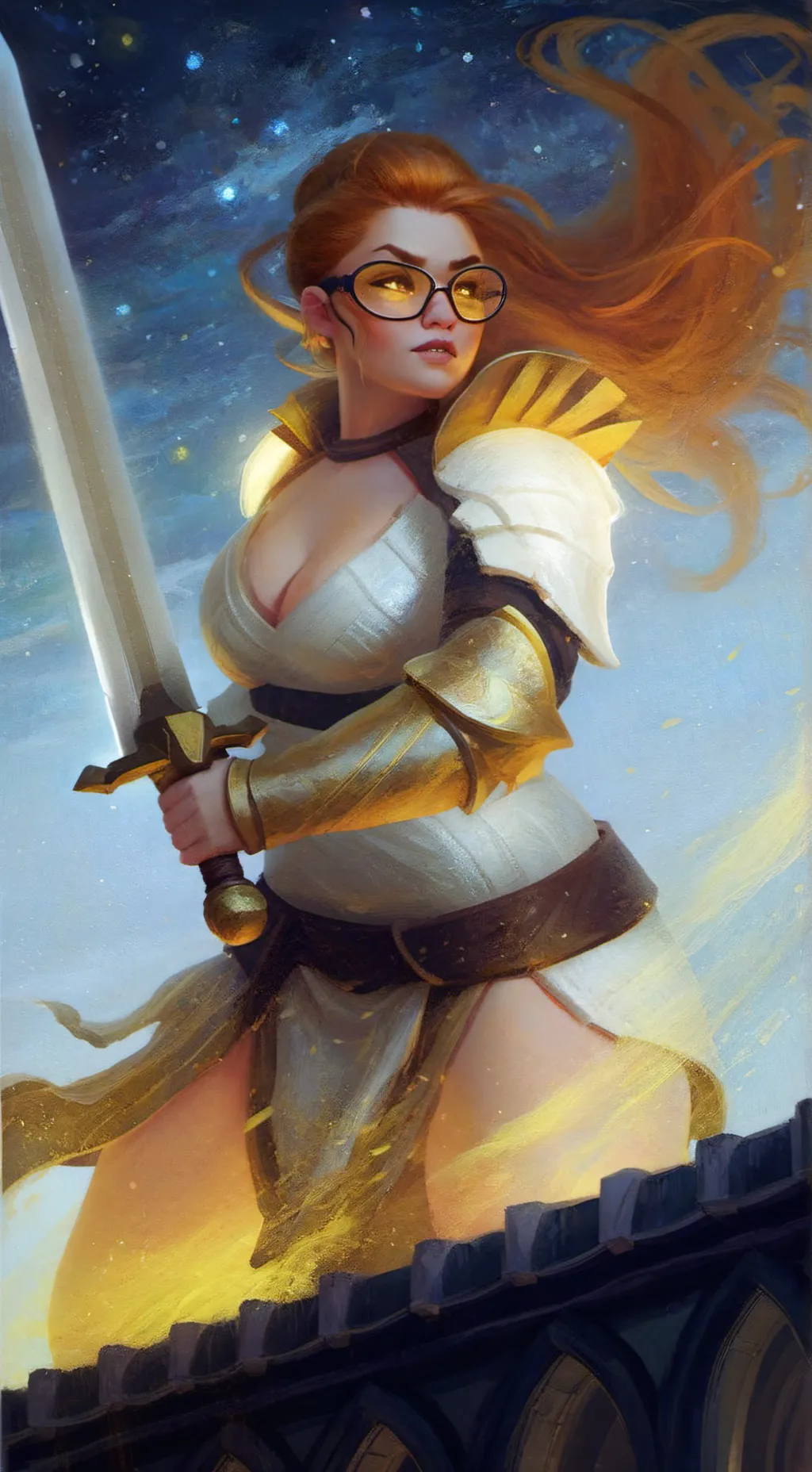 ai character: Gerti thunderthigh background