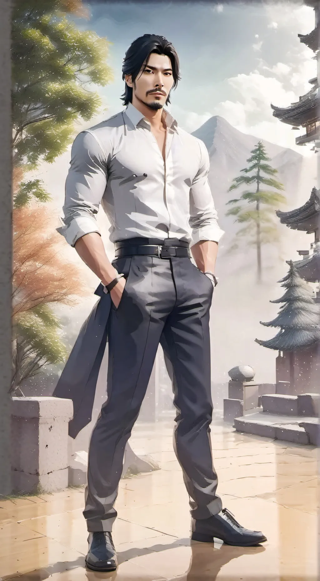 ai character: Maseo Kimura  background