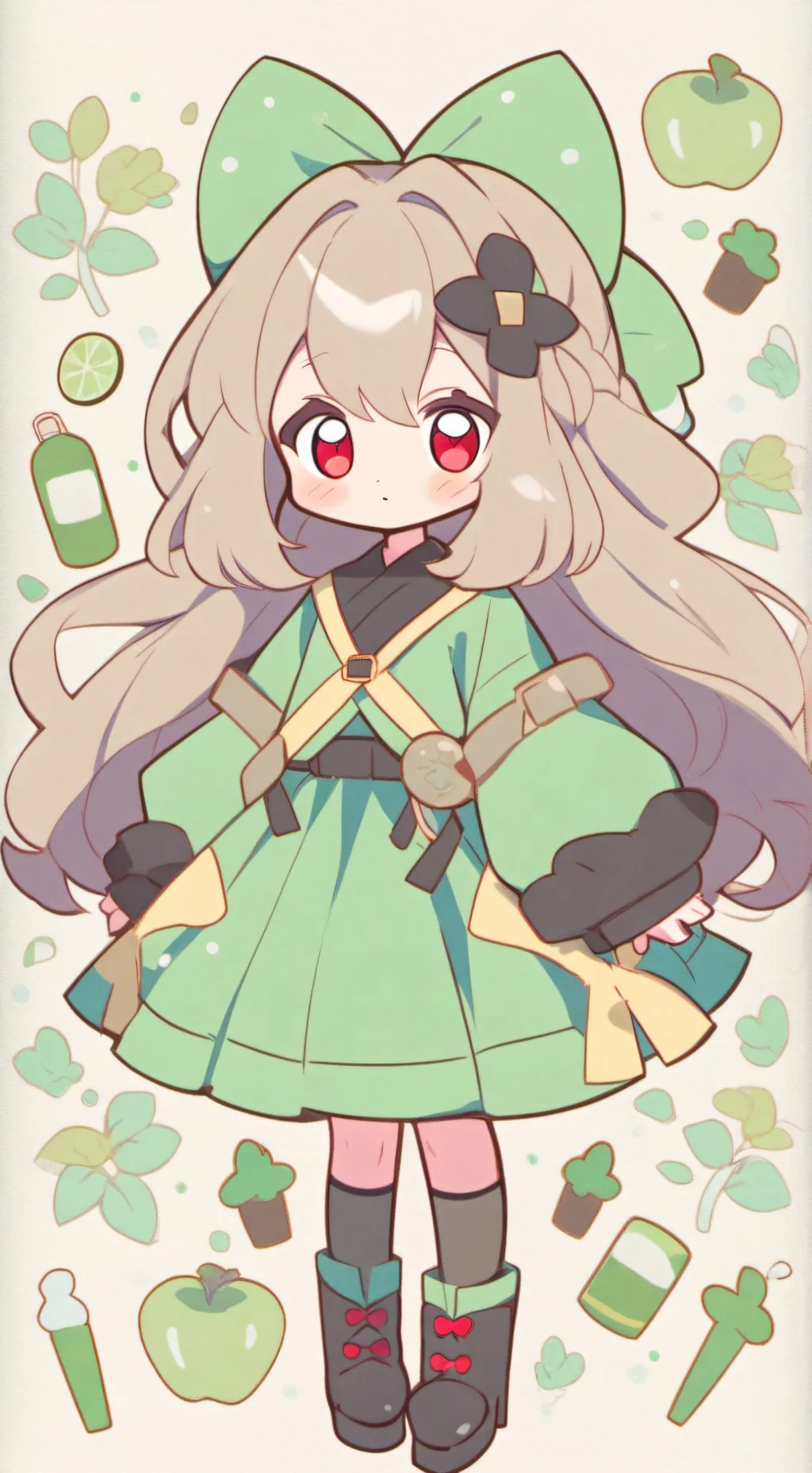 ai character: Mui,  and ramon background