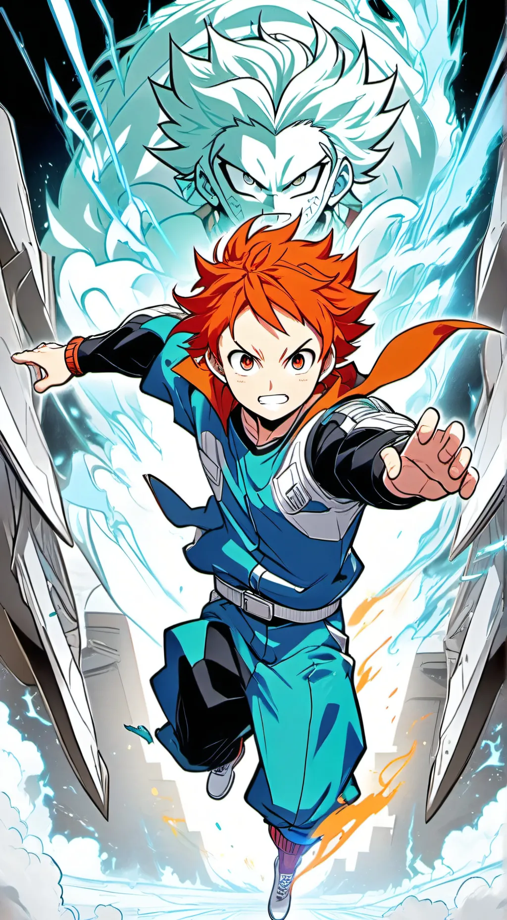 ai character: mha hero Olympics background