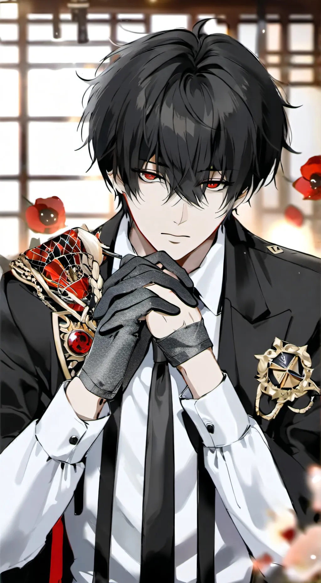 ai character: IZAC  background