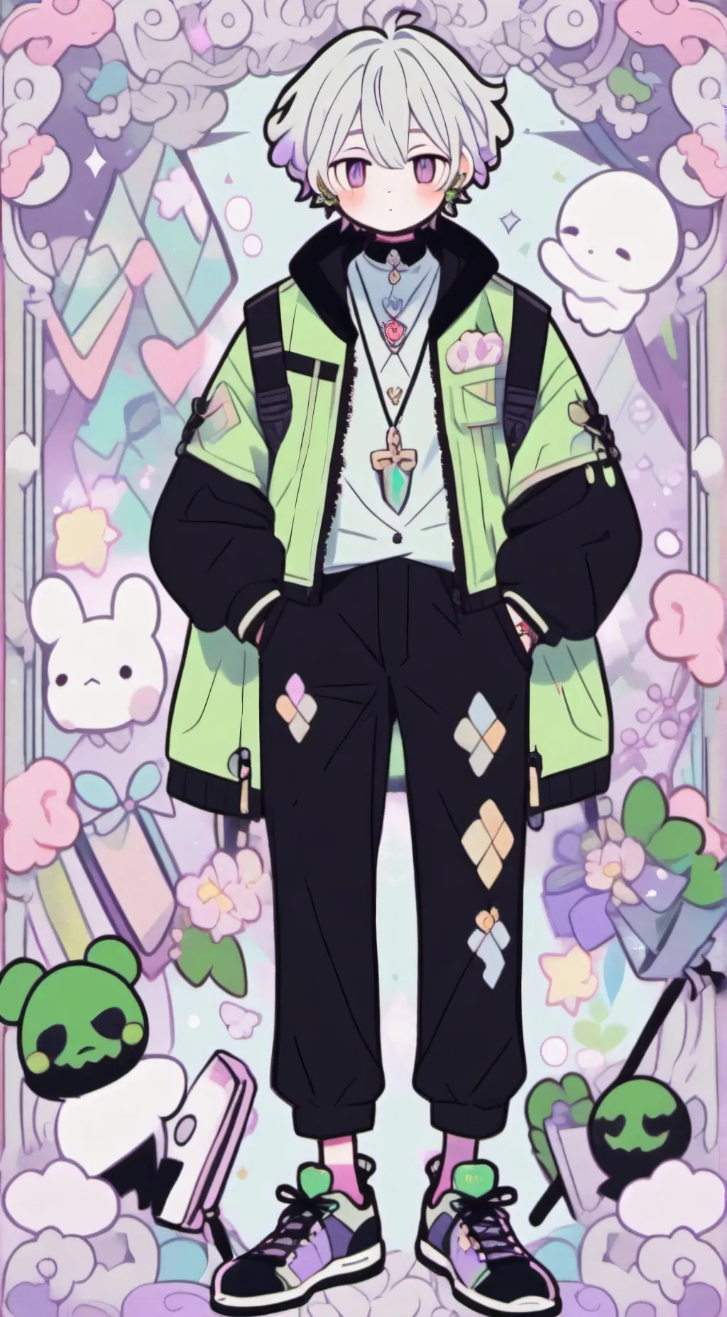 ai character: 1x1x1x1 background