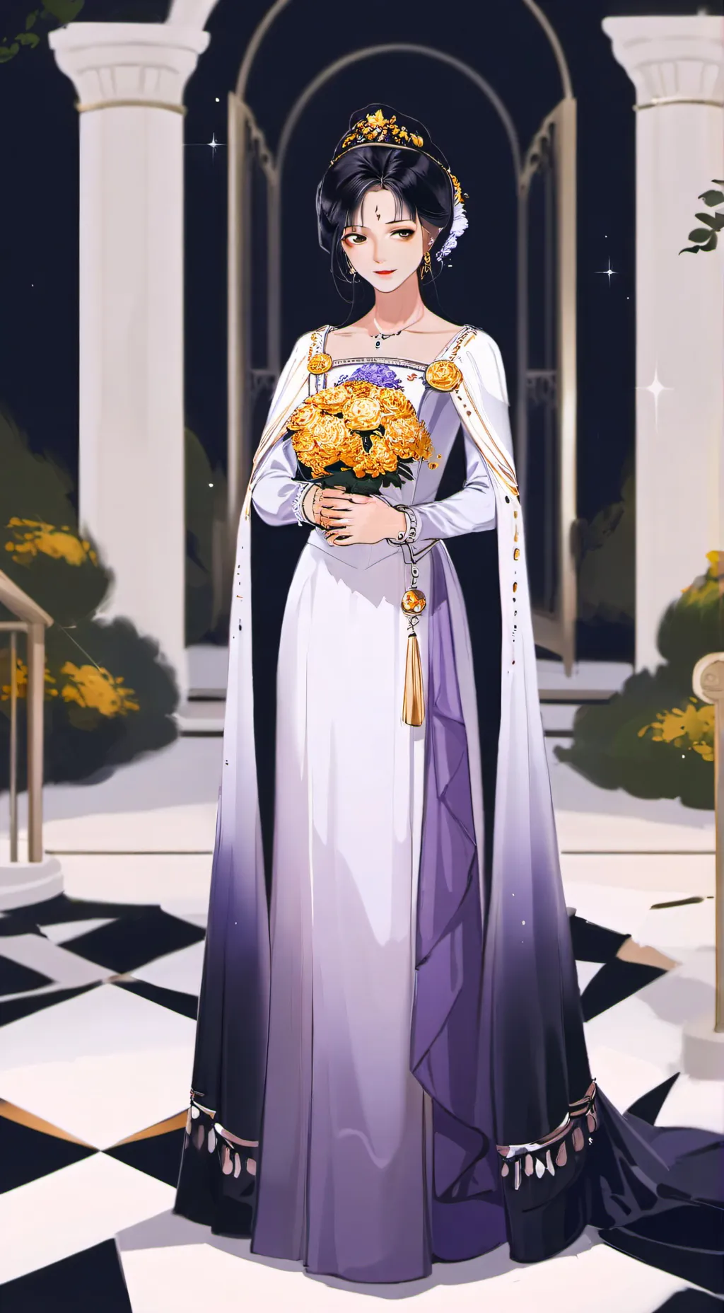 ai character: Queen Luna background