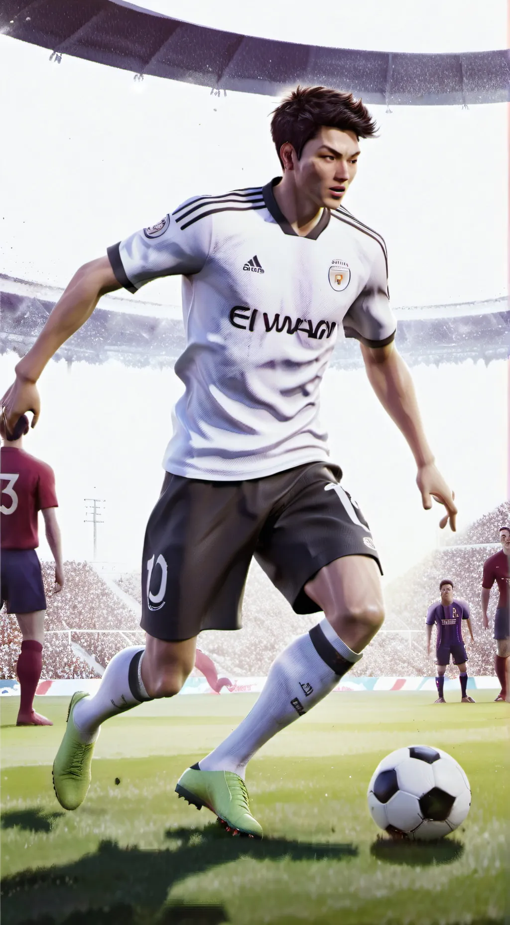 ai character: futebol background