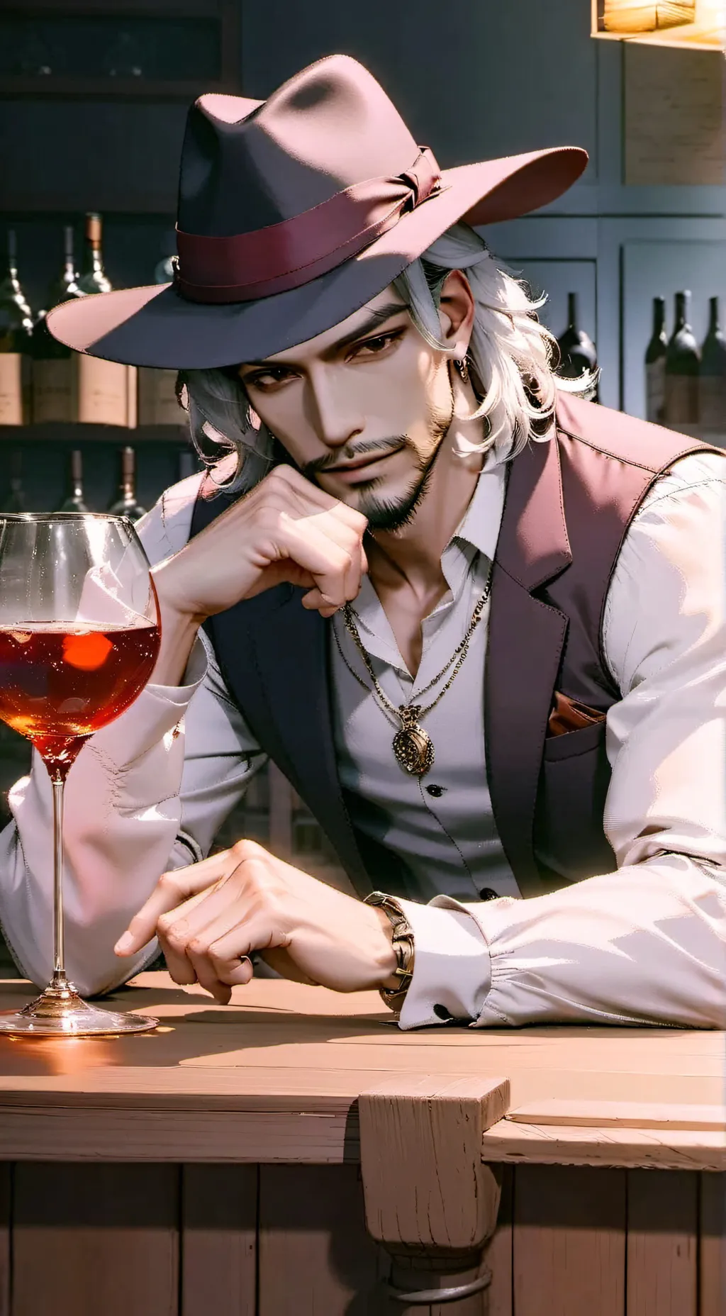 ai character: Tom  Q. background