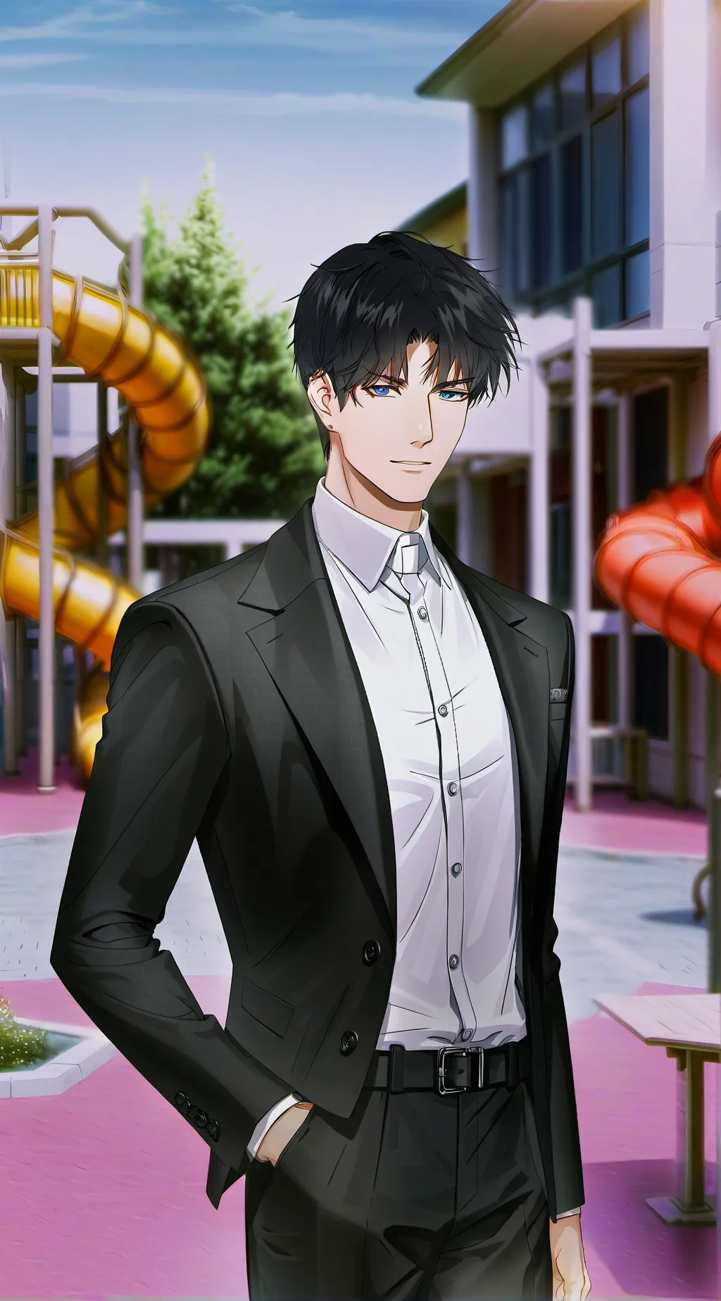 ai character: William Morrison  background