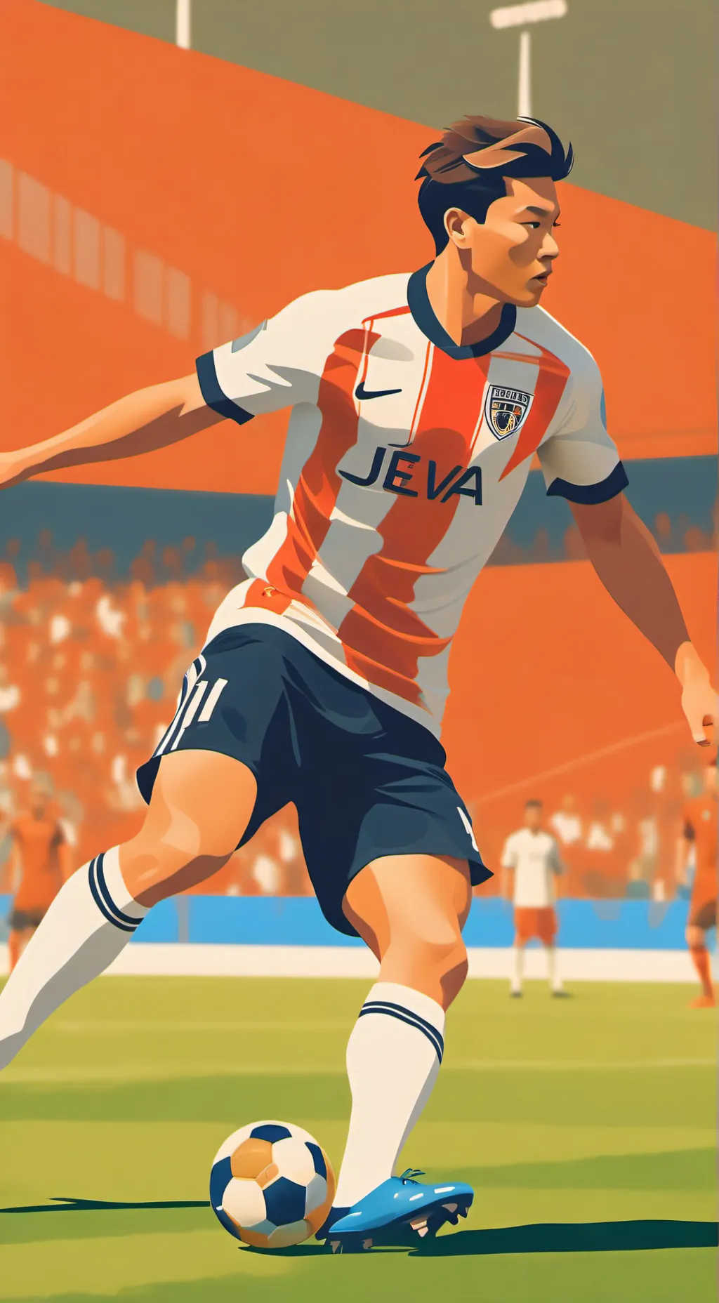 ai character: futebol background