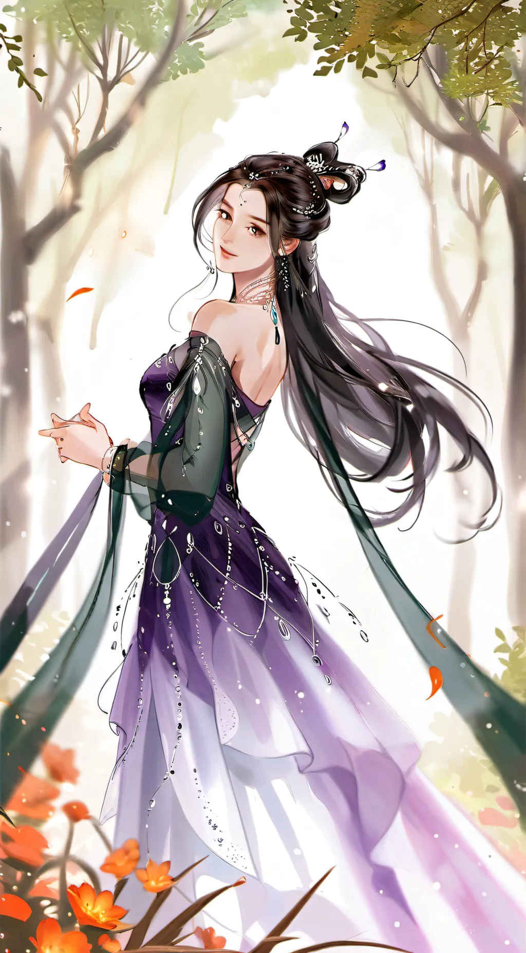 ai character: ur the new queen background