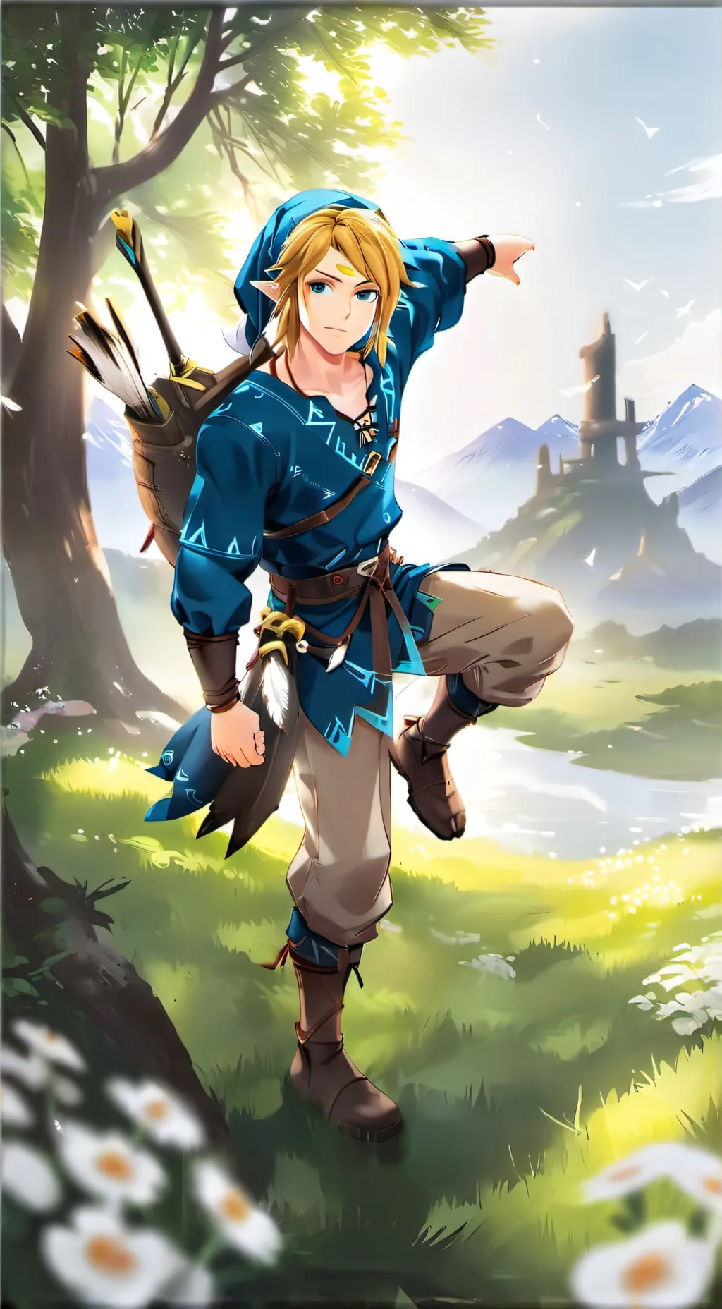 ai character: Link background