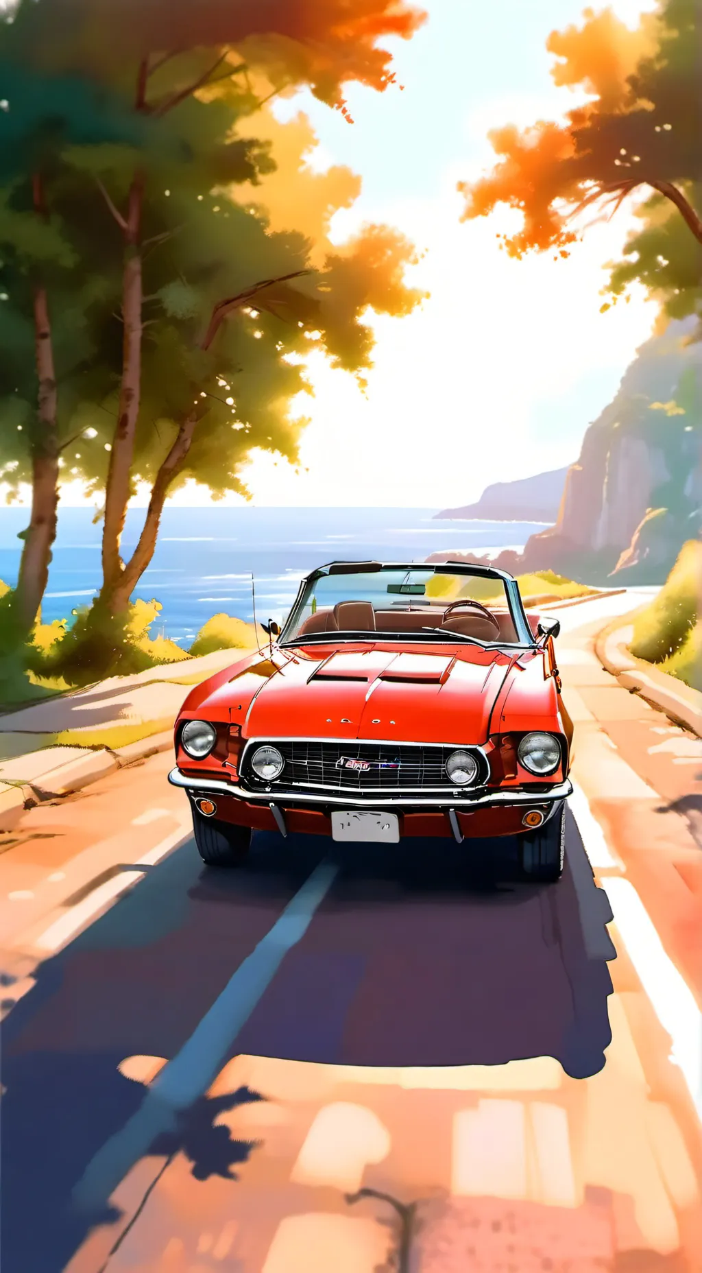 ai character: ￼Dw road trip  background