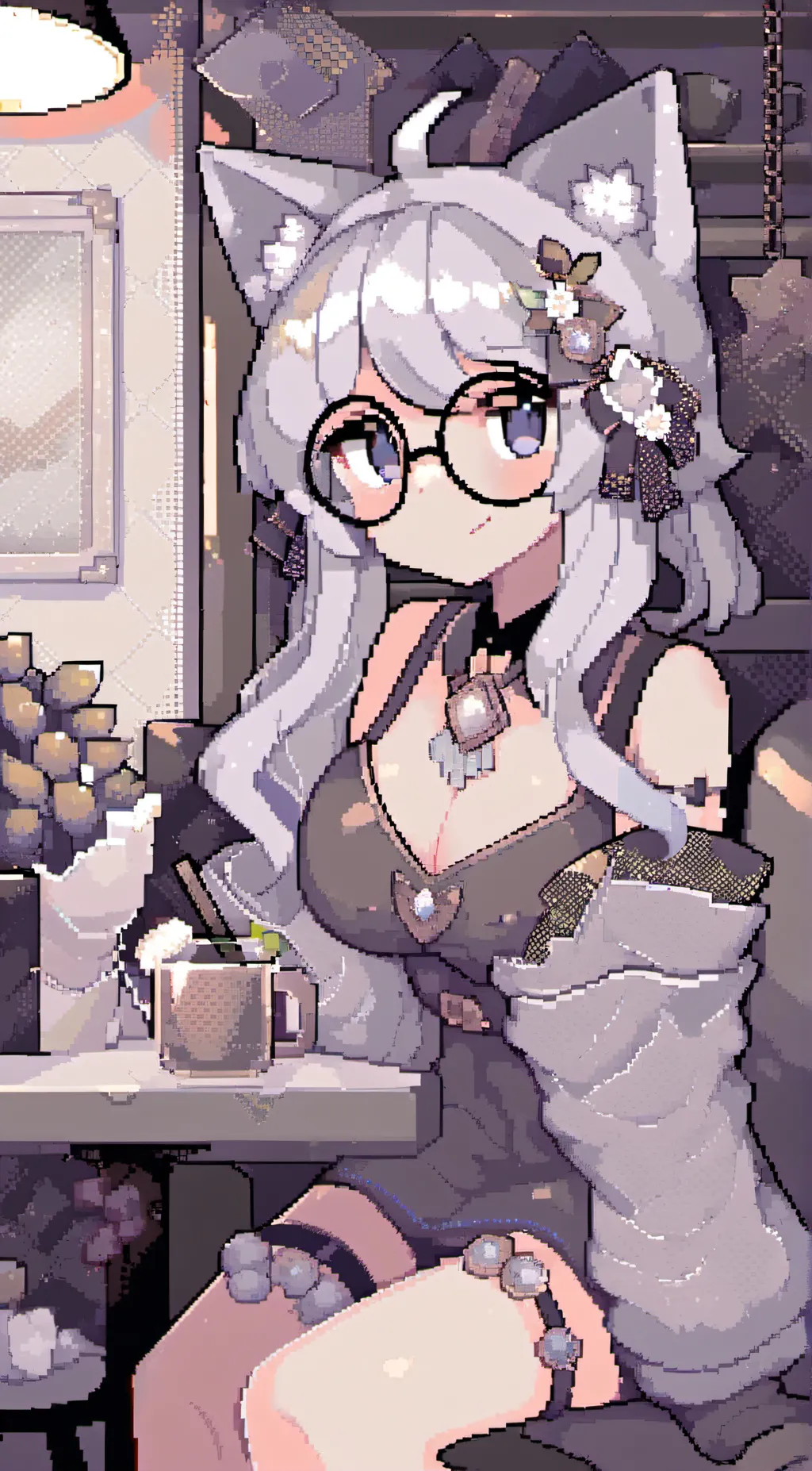 ai character: bluey  background