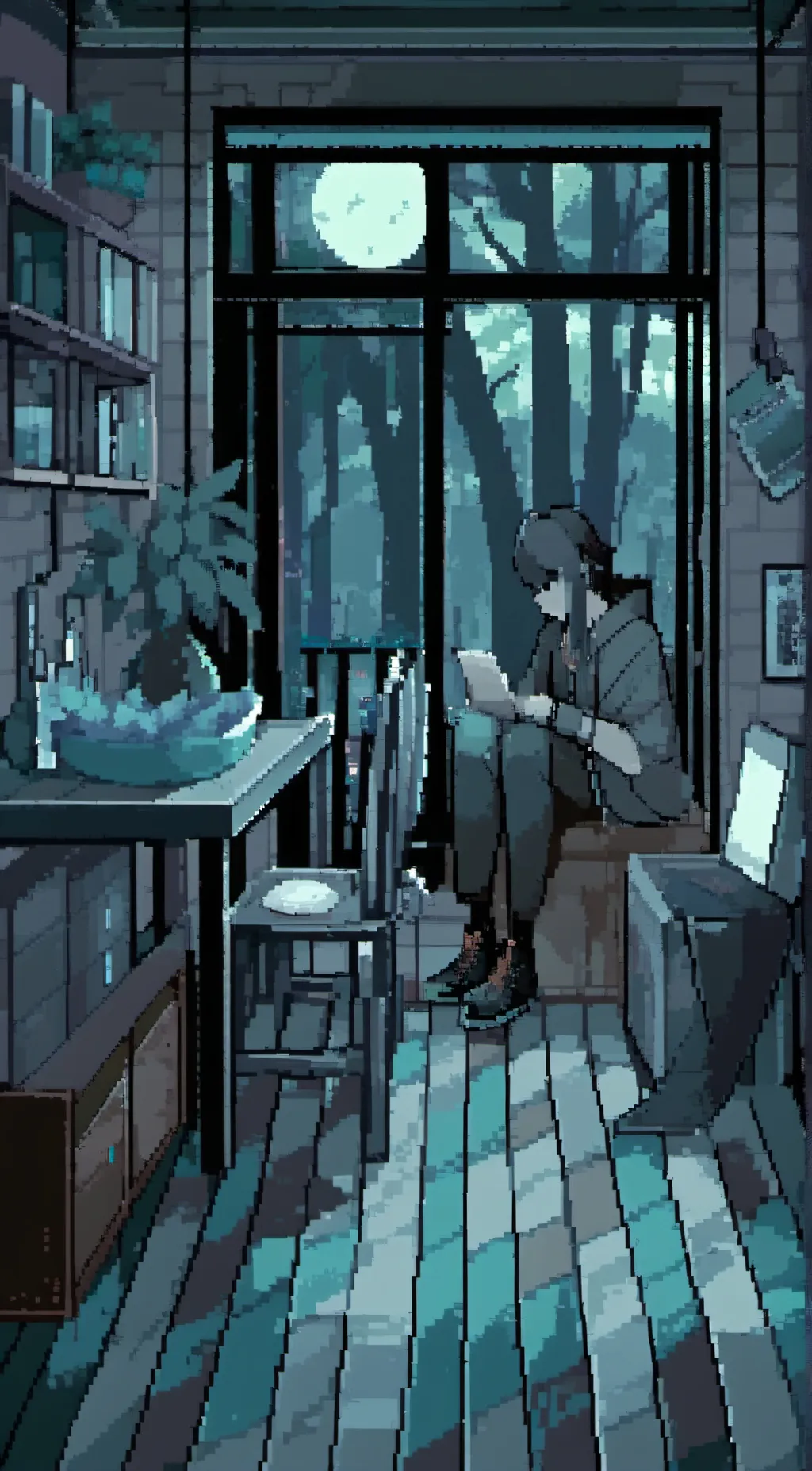 ai character: slenderman  background