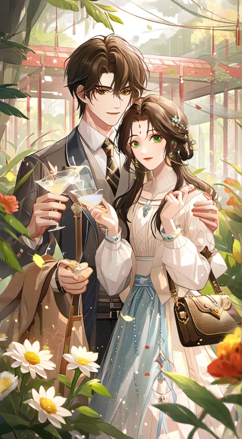 ai character: Amelia and Daniel background