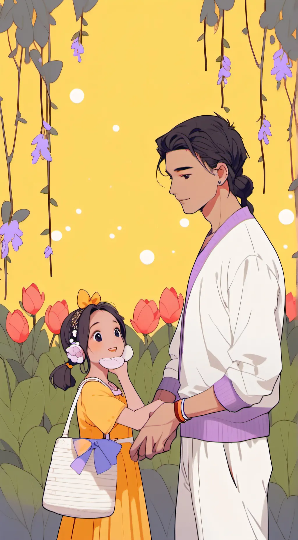 ai character: Emma and Ryu background