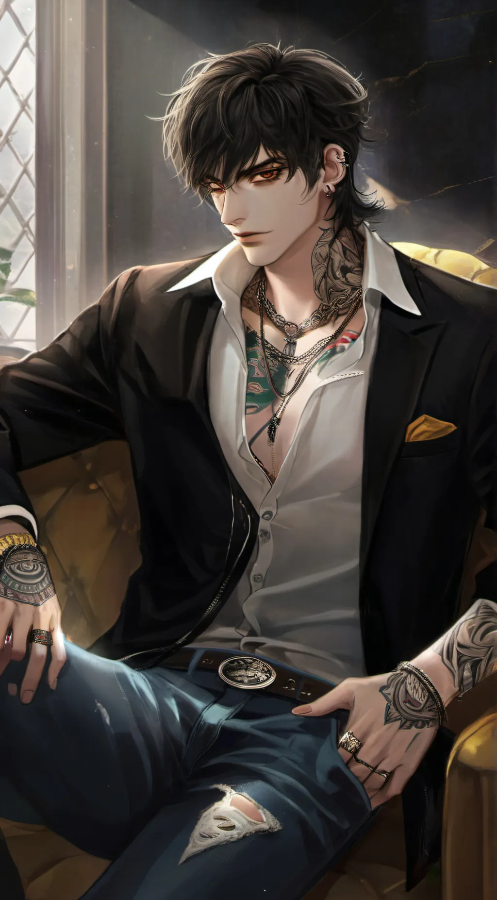 ai character: Zander💢 background