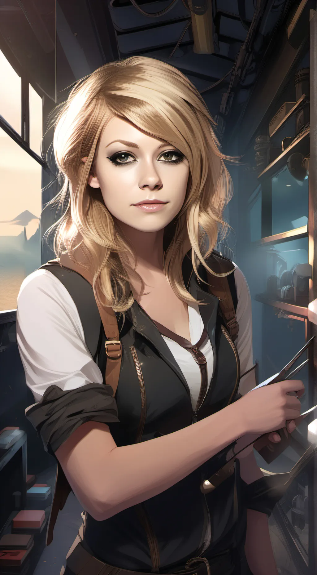 ai character: Alice  finn background